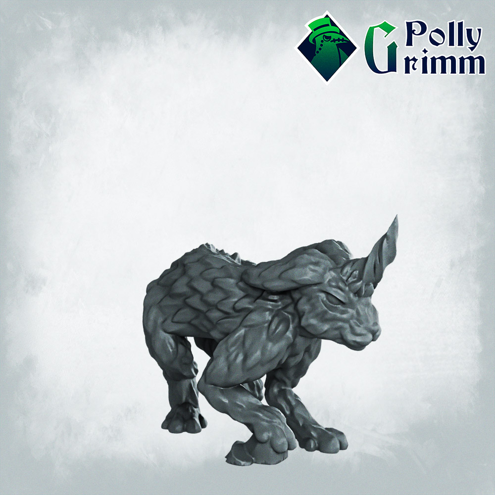 Fantasy and historic miniatures for tabletop games. Arabian Nightmare. Almiraj - one-horned hare